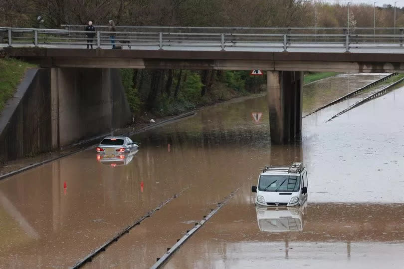 Flooding on the A189 Spine Road