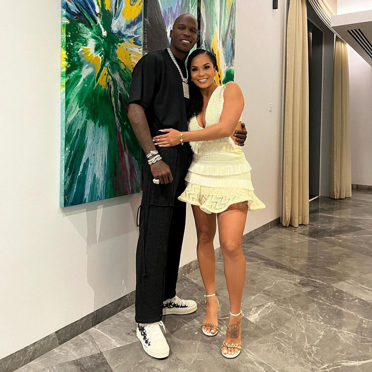 Charyl Rosado e Chad Ochocinco-Johnson estão oficialmente noivos