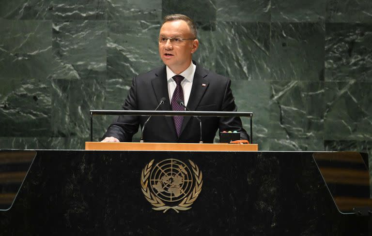 El presidente polaco, Andrzej Duda, esta semana en la ONU