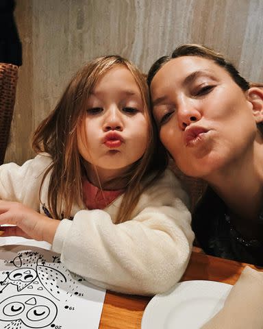 <p>Kate Hudson/Instagram</p> Kate Hudson poses with daughter Rani