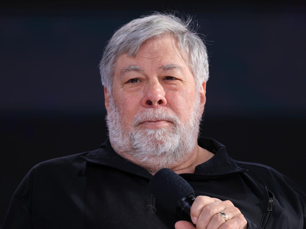 Co-founder of Apple Steve Wozniak attends the Digital X 2022 event by Deutsche Telekom on September 13, 2022 in Cologne, Germany.