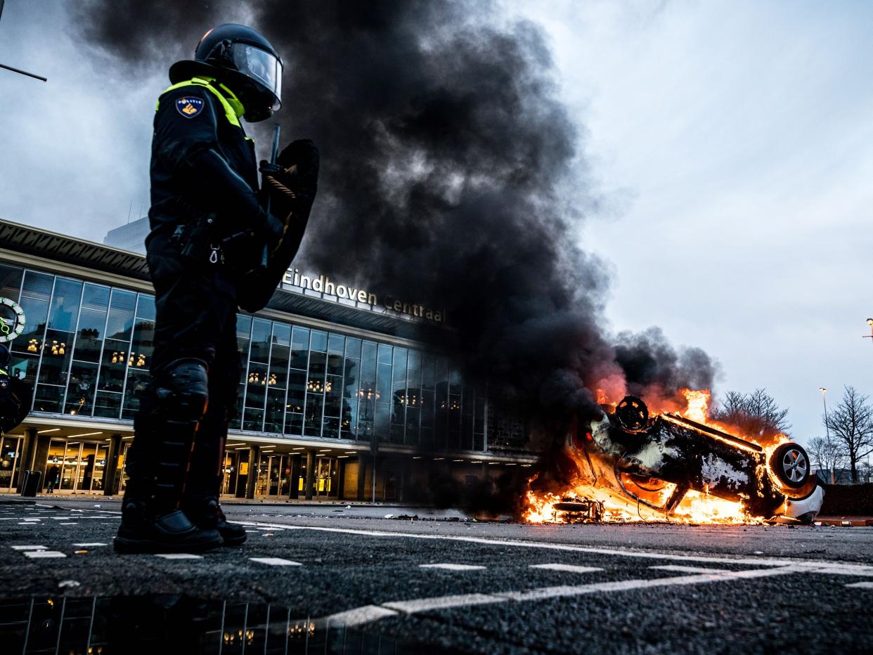 dutch covid-19 protests eindhoven