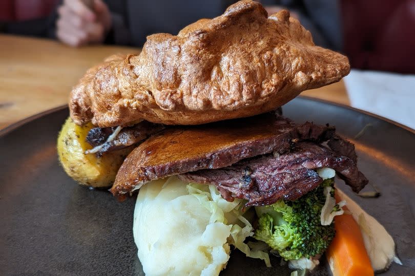 The beef roast at the Shoulder of Mutton in Ramsbottom, Bury