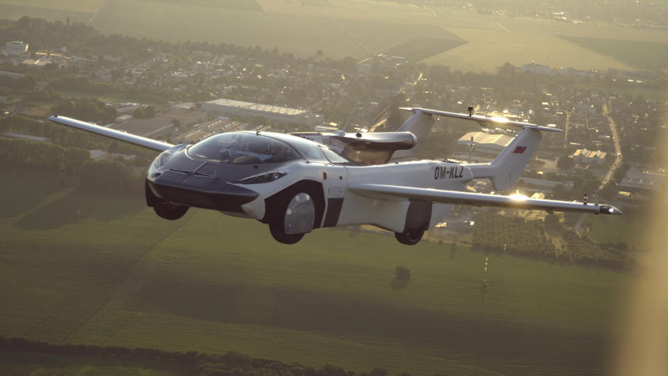 Klein Vision's AirCar in a test flight in the sky