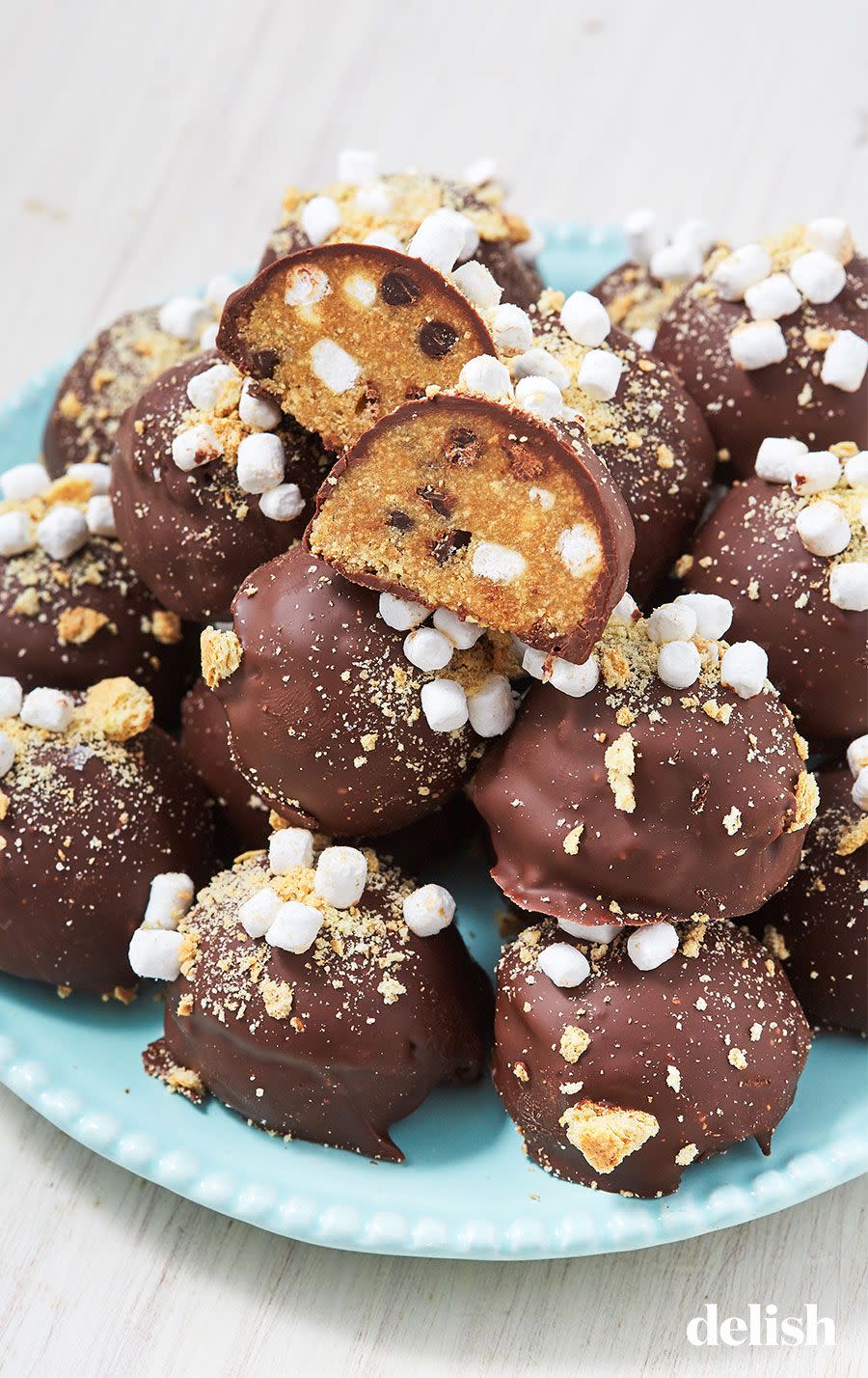 S'mores Cookie-Dough Truffles