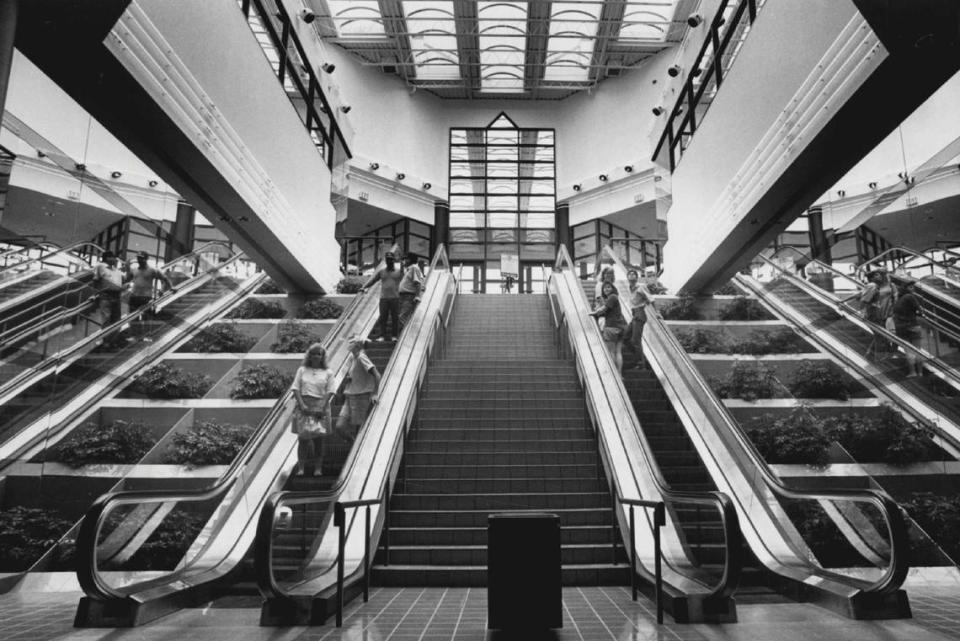 A view inside Towne East Square during its early days