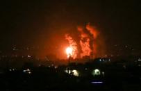 Flames and smoke rise over the central Gaza Strip as Israeli warplanes retaliate against rocket fire into southern Israel in the biggest escalation in months (AFP/BASHAR TALEB)