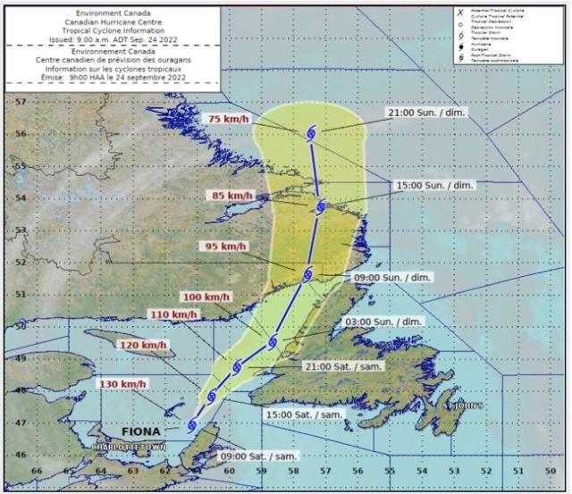 Storm Fiona slams eastern Canada, knocking out power and ripping