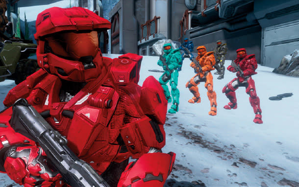 Machinima v?rit?:A scene from Red vs. Blue.