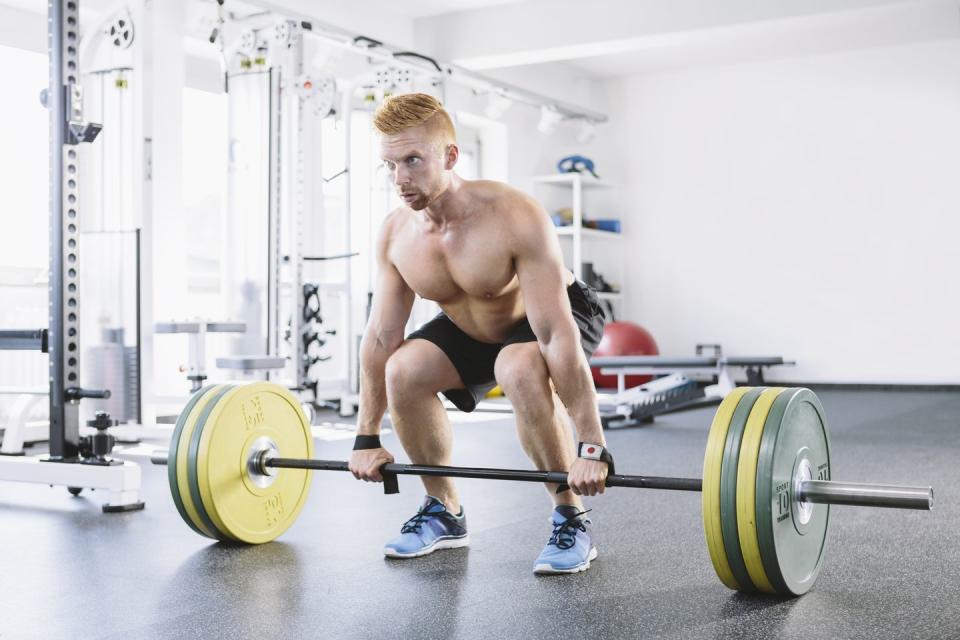 physical athlete weightlifting