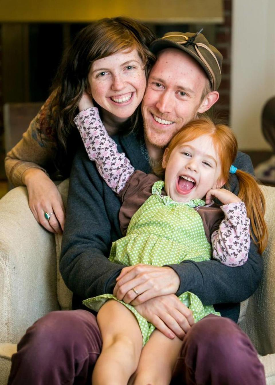 Aaron Graves and wife, Jessica, and daughter, Elvie.