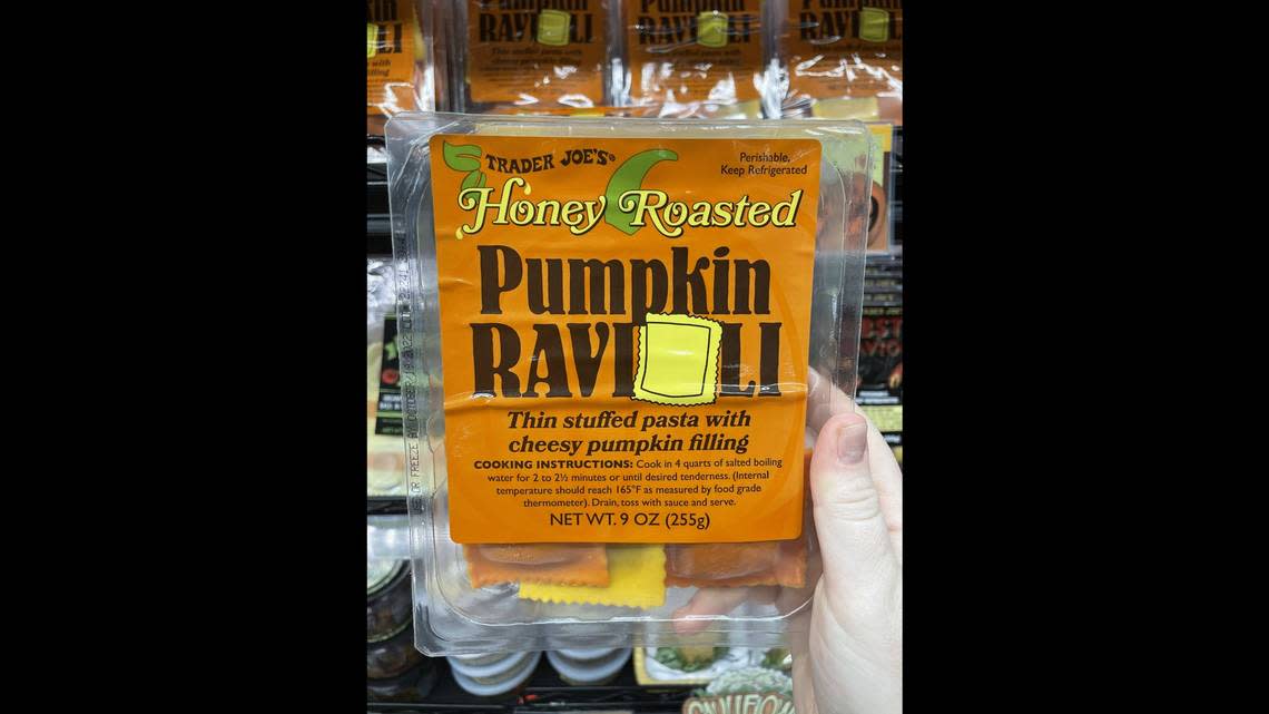 Honey Roasted Pumpkin Ravioli at Trader Joe’s on Wednesday, Sept. 28, at 2410 James St., Bellingham.