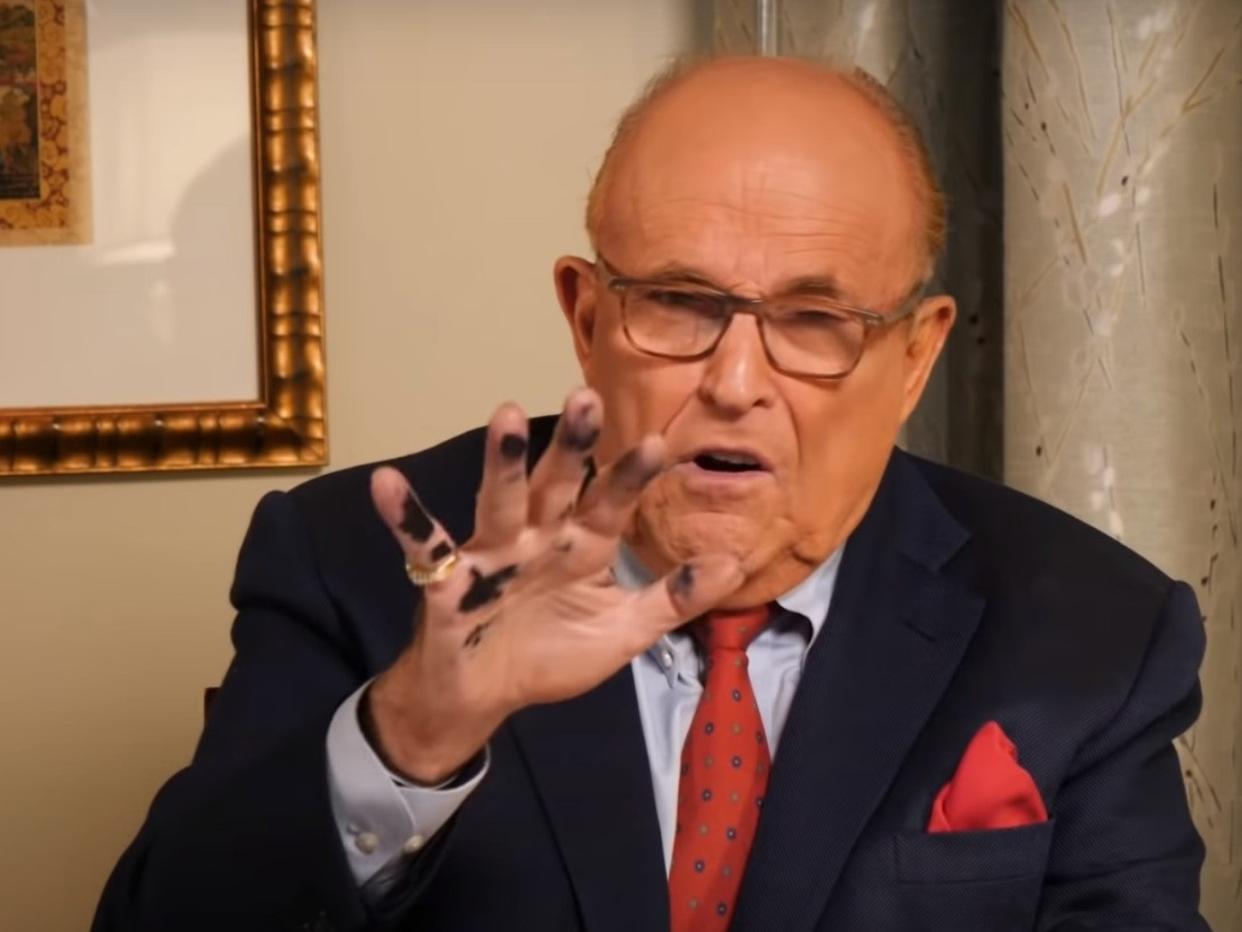 <p>Former New York mayor Rudy Giuliani </p> (YouTube)