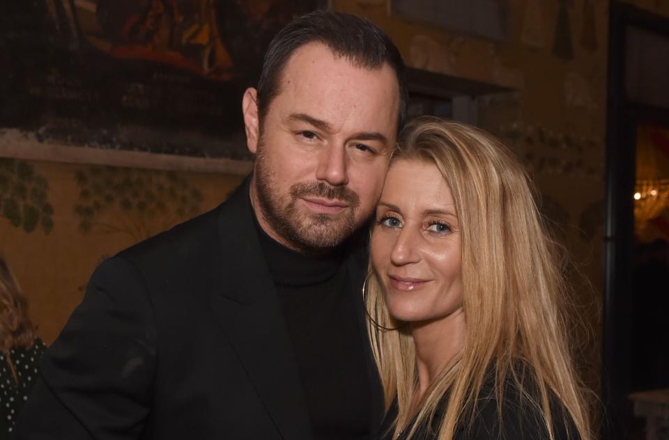 Danny Dyer with his wife Joanne Mas. (Getty Images)