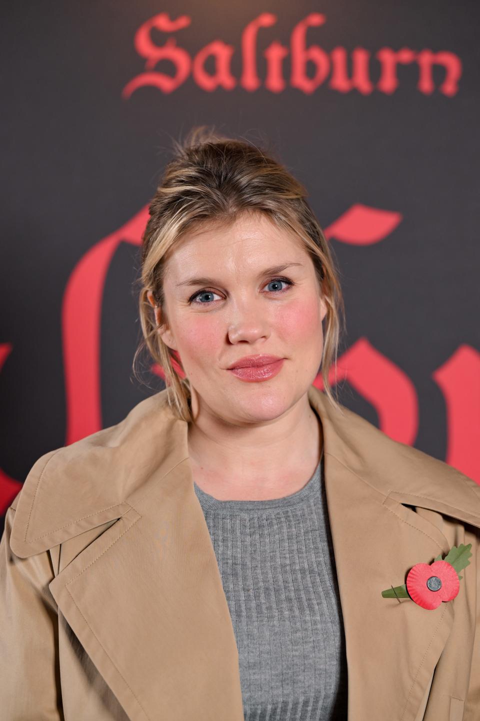 "Saltburn" writer/director Emerald Fennell at a London screening of the film earlier this month.