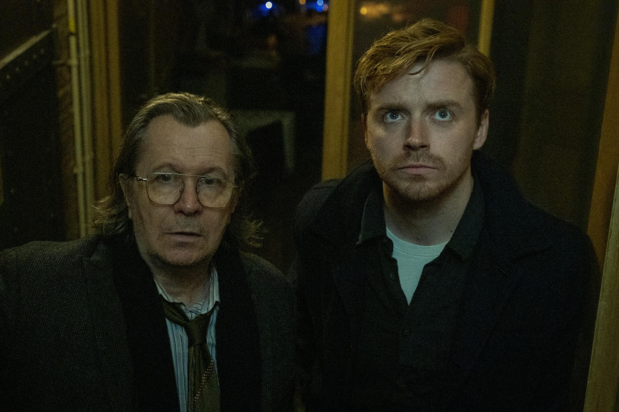 Gary Oldman and Jack Lowden in Slow Horses. (Apple TV+)