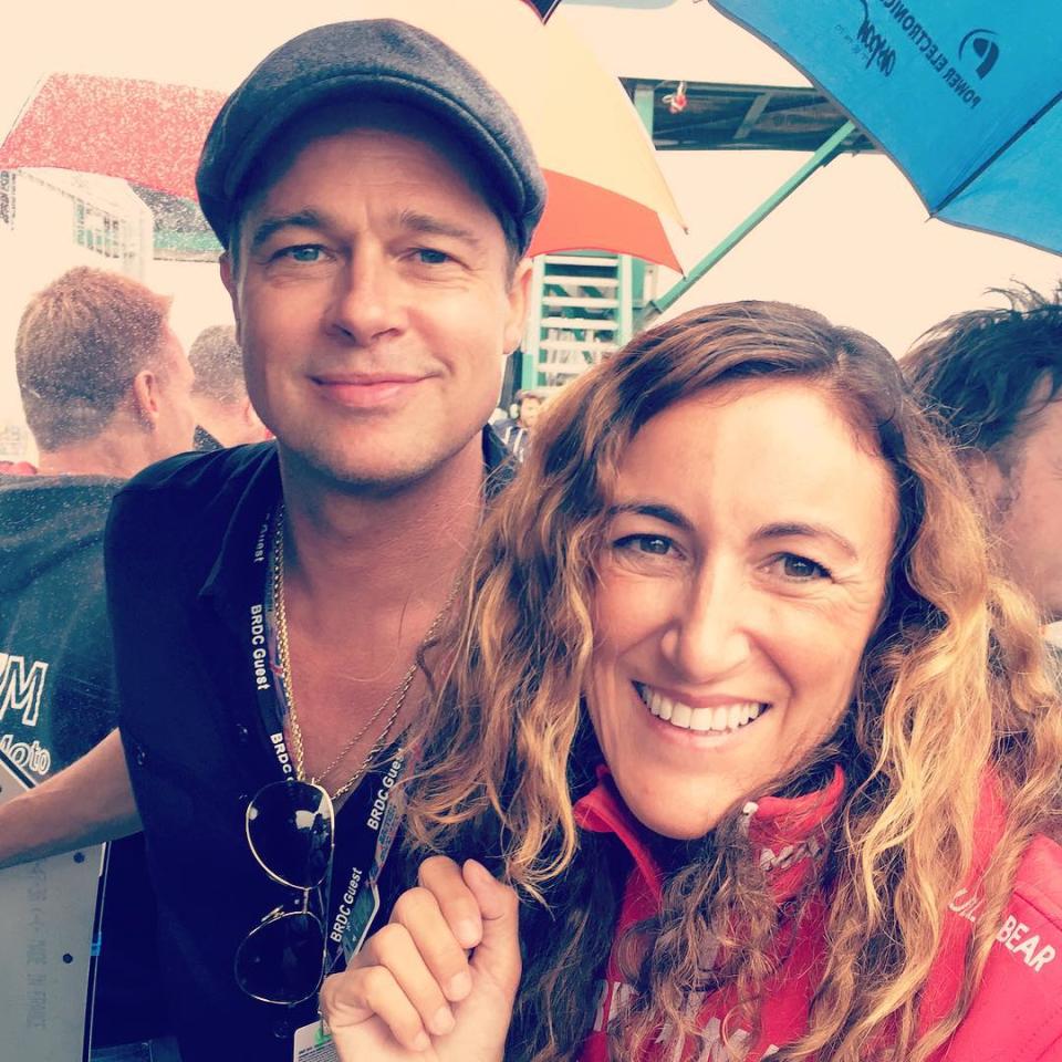 Brad Pitt spent some one-on-one time with his 7-year-old son Knox at the MotoGP British Grand Prix Race at Silverstone in England on Sunday. The father-of-six was super attentive to his lookalike son as they got the VIP treatment at the races. Pitt was seen with his trademark newsboy hat while Knox donned some bright yellow headphones to shield his ears from the noise of the race. <strong> WATCH: Brad Pitt -- 'I Don't Suck at Being a Dad' </strong> Pitt's appearance at the event came just days ahead of the release of the documentary <em> Hitting the Apex</em>, which the 51-year-old actor narrated. The father-son duo was accompanied by the film's director, Mark Neale. Pitt even spoke at the Grand Prix and shared his excitement over the upcoming documentary. <strong> MORE: Brad Pitt Shows Off Tattoo Honoring His Kids </strong> "Well, first of all I want to say great to be here at Silverstone and we're here for Mark Neal's film and he's made a great one, another great one. It's exhilarating. It's really moving," he said. "It's got a universal mythological tale to it and we're really proud to get it out there. I'm telling you, the hardcore fans are going to love it. The newcomers to the sport are going to love it and we're really proud." <strong> WATCH: Angelina Jolie Pitt and Her Son Maddox Team Up to Direct Cambodia Film for Netflix </strong> Continuing to gush over the director, Angelina Jolie's husband added, "Mark's been on this for several years as a documentarian, but, for me, it was a great excuse to get in the editing room with him and work with him and amazing footage." Getty Images Pitt is definitely one of the ultimate family men in Hollywood. This past year, ET asked the A-list actor how he was liking married life, of which he replied simply, "It doesn't suck." <strong> WATCH: Brad Pitt's 'Hairvolution' -- A History of His Best and Worst Hairstyles </strong> Check out Brangelina's recent fast-food run: