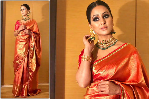 Hina Khan in Saree