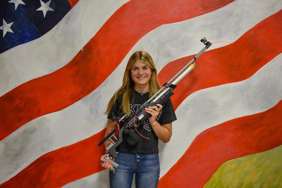 Oak Harbor High School senior Diane Heschel will compete on the University of Akron Rifle Team next year. She plans to major in nursing.