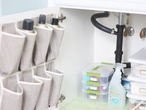 Repurpose a Shoe Organizer