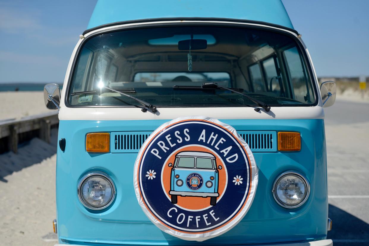 Jim and Denise Pressman's mobile coffee business, Press Ahead Coffee, will be at different spots on Cape Cod throughout the week and available to hire for private events.
