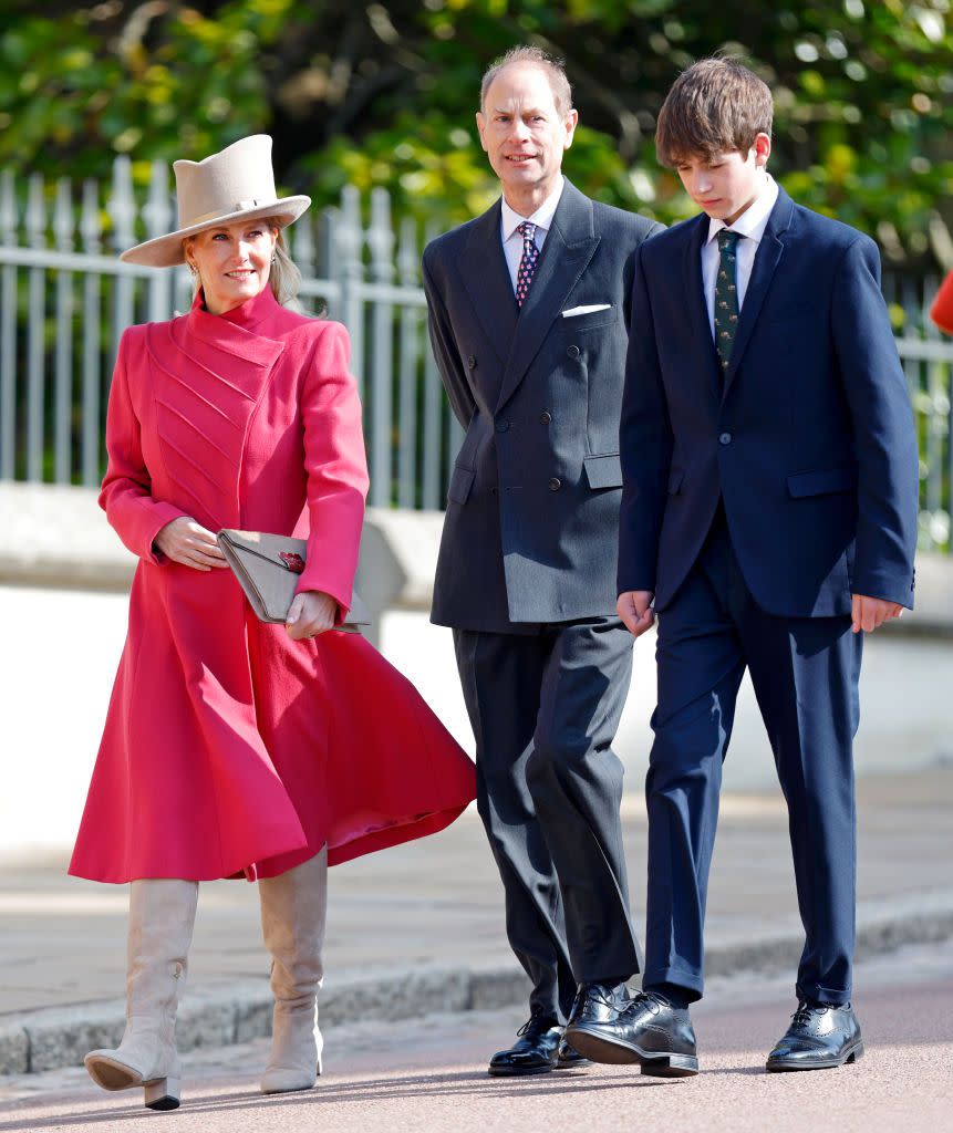 the british royal family attend easter mattins service