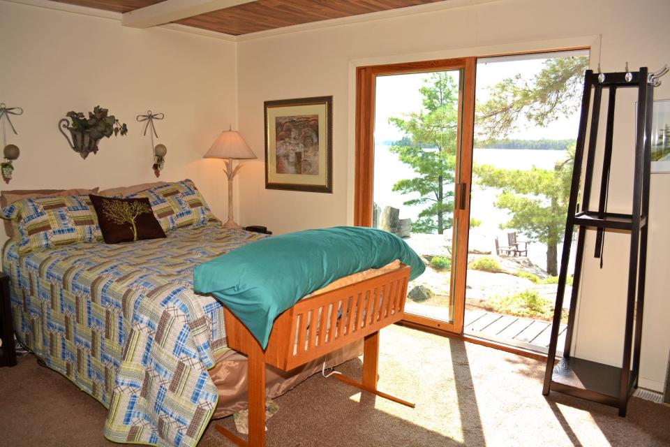 Bedroom on Rainy Lake Island