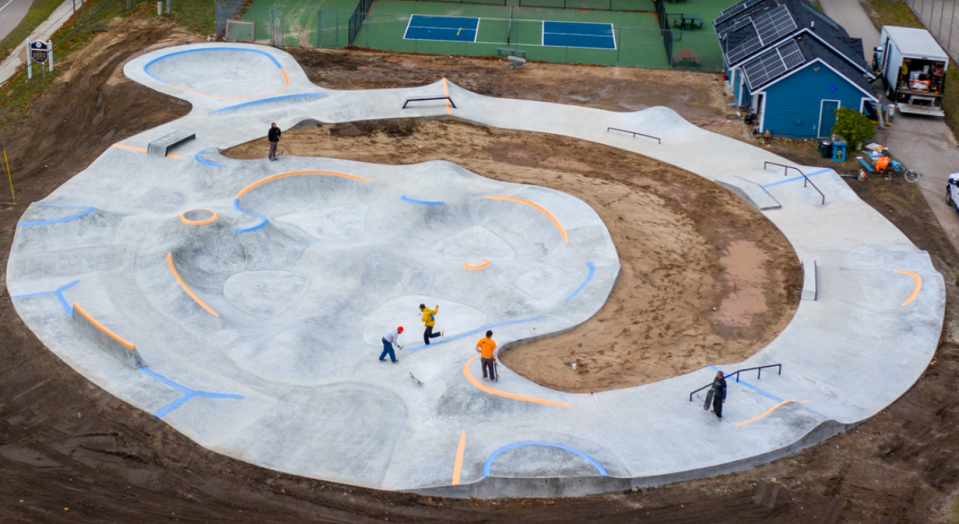 The newly-constructed Harbor Springs Sk8 Park opened up for use Nov. 11, 2023.