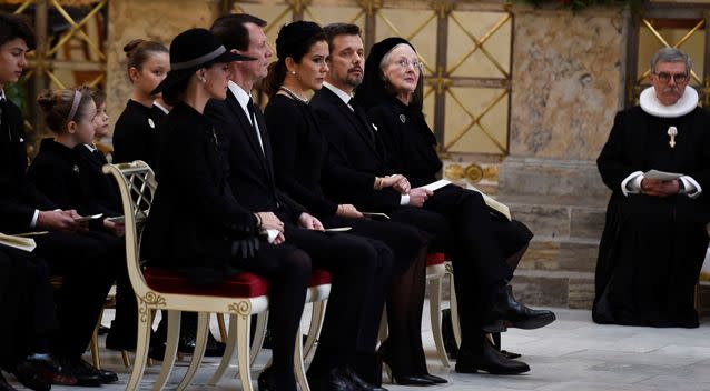Crown Prince Frederik and Princess Mary of Denmark have joined other members of the royal family to bid farewell to the late Prince Henrik. Photo: Reuters