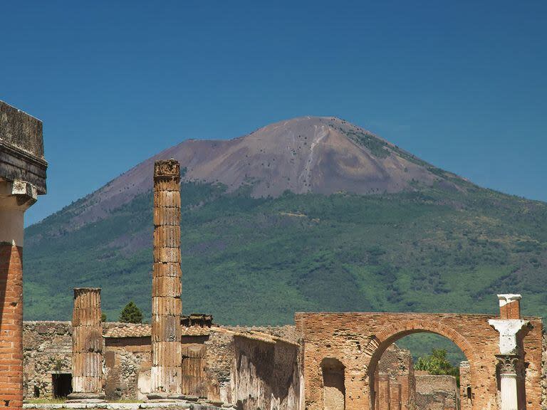 La antigua ciudad romana quedó bajo las cenizas del volcán Vesubio