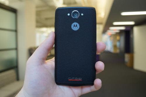 Back of Motorola Droid Turbo