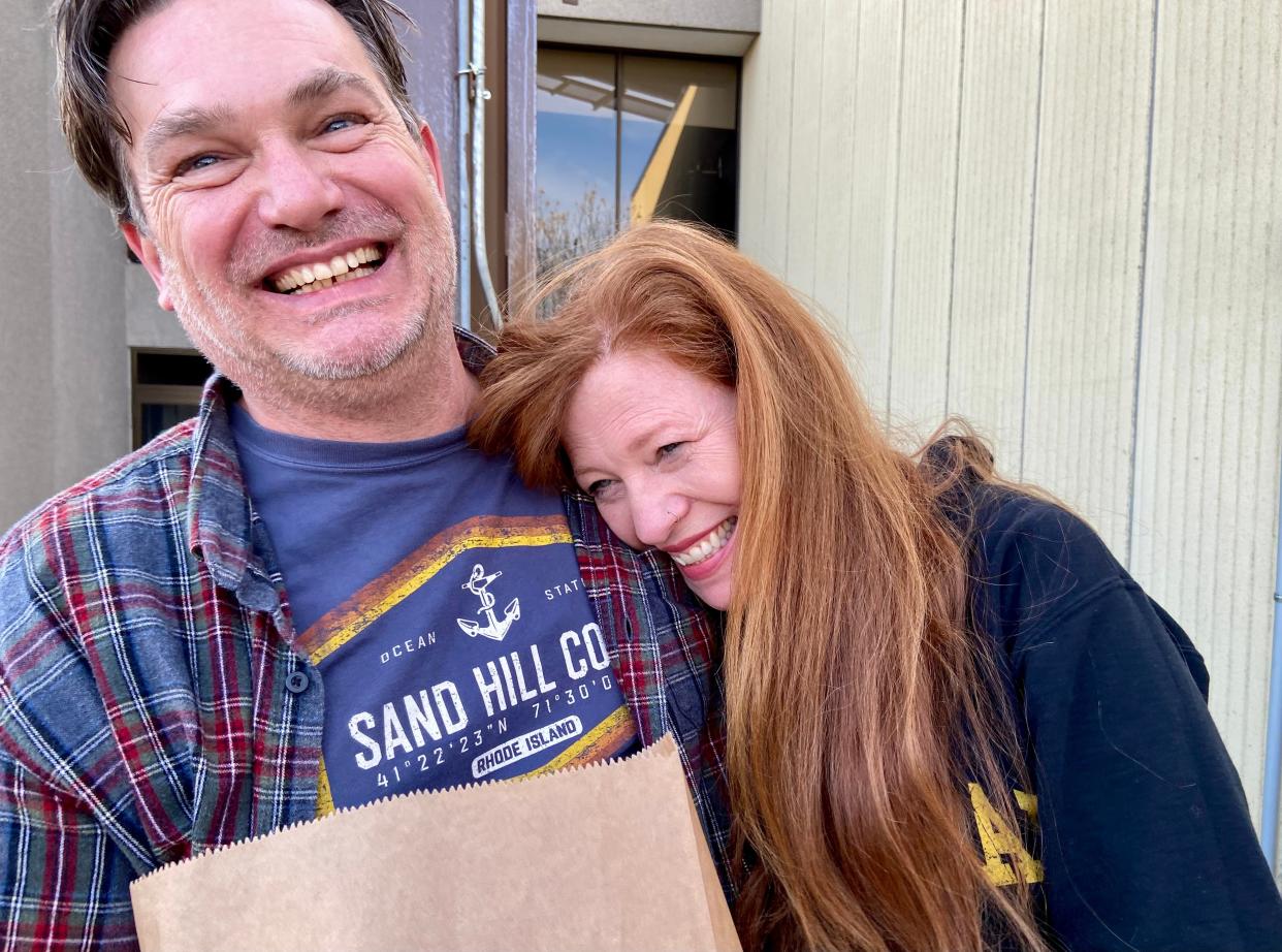 Tracy Jacques and David Parkinson drove to Rochester recently from Providence, Rhode Island, for a visit. The city's record stores had them change their plans and stay an extra day.