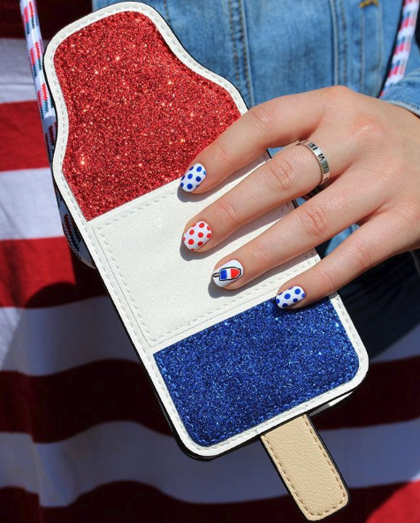 17) Get a patriotic nail design.