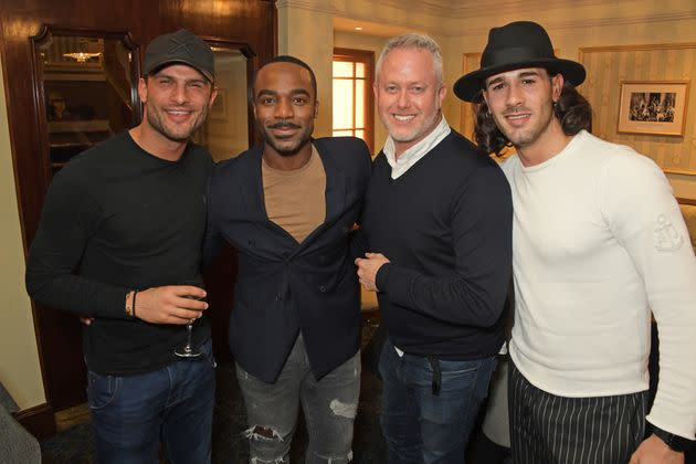 Jason with former pro Aljaz Skorjanec, 2016 winner Ore Oduba, and pro dancer Graziano Di Prima in 2020 (Photo: David M. Benett via Getty Images)