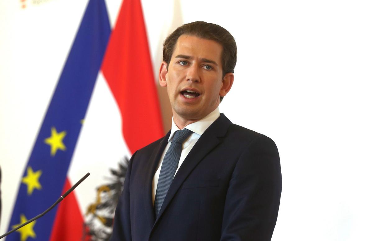 Austria's chancellor Sebastian Kurz. His government has relatively warm ties with Russia - AP