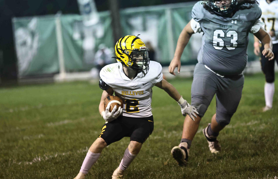 Bellevue's Jordan Pendleton hopes for even more success in 2024 after rushing for more than 1,000 yards as a sophomore last season.