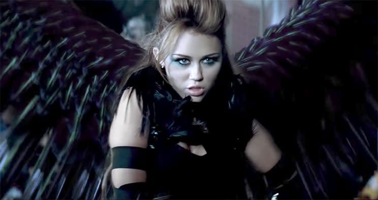 Miley Cyrus can't be tamed in the video for her song. (Photo: Vevo via YouTube)