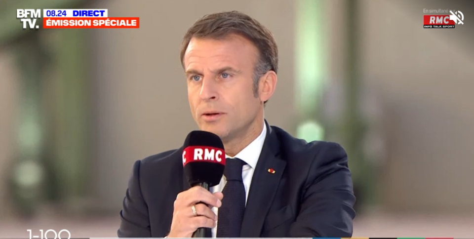 Macron, invité de BFMTV, veut convaincre Israël de ne pas « répondre en escaladant » face à l’Iran