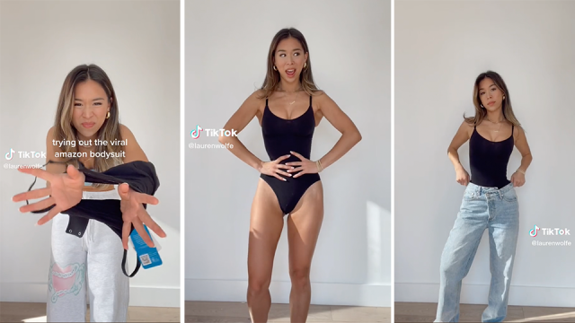This Bestselling Shapewear Bodysuit Went Viral on TikTok & Shoppers Say  They Look So 'Snatched' In It