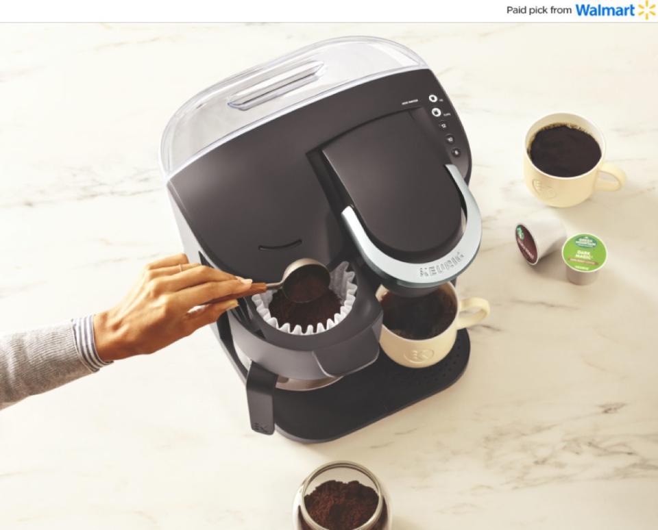 If they love a breakfast with all the works &mdash; eggs, bacon, pancakes, toast &mdash; then they'll probably need a cup of coffee to wash it all down. While they're cooking, this Keurig coffee maker can brew a cup for breakfast and carafe for later in the day. It's energy efficient as well, with a feature that turns off the heating plate two hours after the last brew. <a href="https://www.walmart.com/ip/Keurig-K-Duo-Essentials-Coffee-Maker-with-Single-Serve-K-Cup-Pod-and-12-Cup-Carafe-Brewer-Black/244686900?sourceid=aff_ov_ee649d3a-f173-49ee-98d6-3ab8e3f42b14&amp;veh=aff&amp;wmlspartner=aff_ov_ee649d3a-f173-49ee-98d6-3ab8e3f42b14&amp;cn=FY21-Holiday-Gifting_st_hw_aff_nap_ov_snl_oth" target="_blank" rel="noopener noreferrer">Find it for $79 at Walmart</a>.