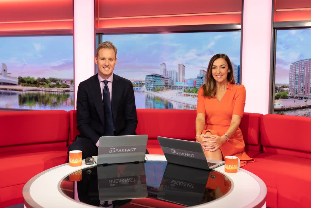 Dan Walker has revealed he only managed to lock in ‘two hours and 46 minutes’ sleep before hosting his final BBC Breakfast (James Stack/BBC/PA) (PA Media)