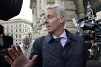 Amanda Knox 's lawyer Carlo Dalla Vedova arrives at the Italy's Supreme Court in Rome on March 27, 2015