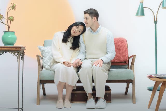 <p>Maybe Happy Ending the Musical/YouTube</p> Darren Criss and Helen J. Shen in "Maybe Happy Ending"