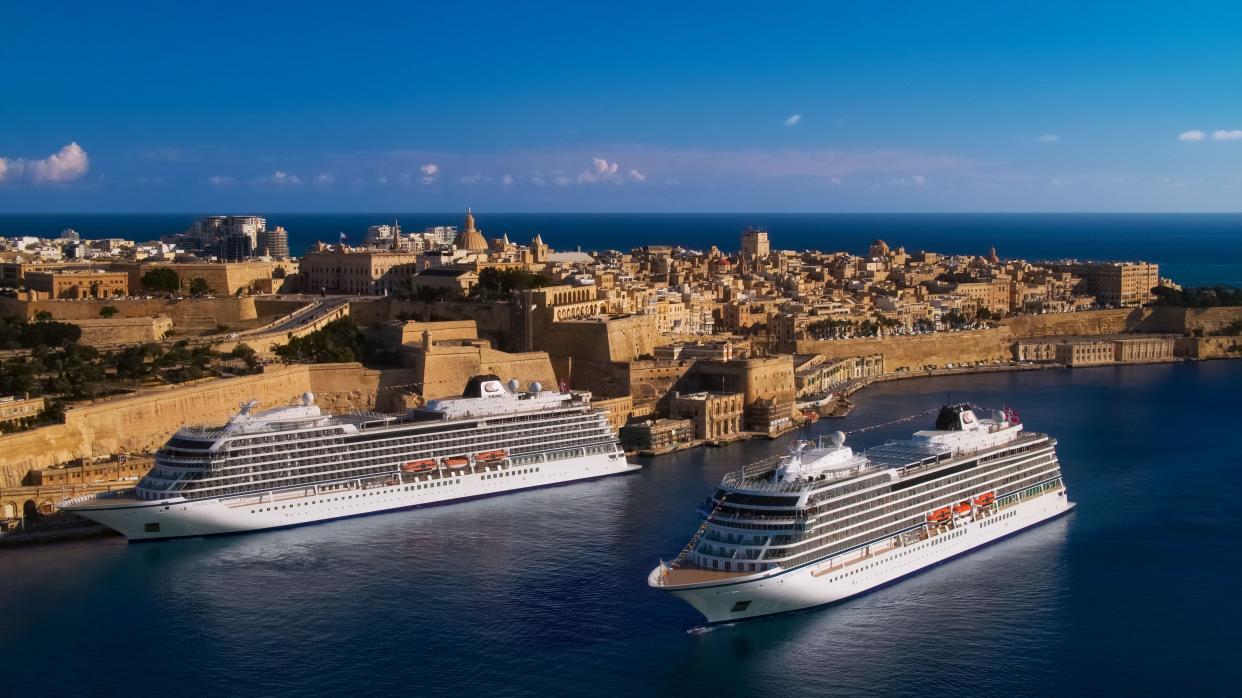 The line's Viking Sea and Viking Venus ships in Malta.