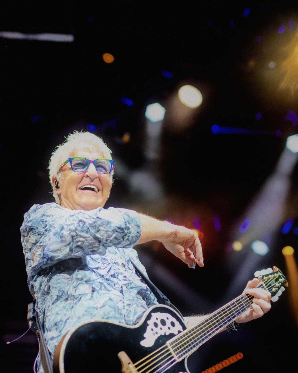 REO Speedwagon lead vocalist Kevin Cronin performs Saturday, Aug. 6, 2022, at PNC Music Pavilion in Charlotte.