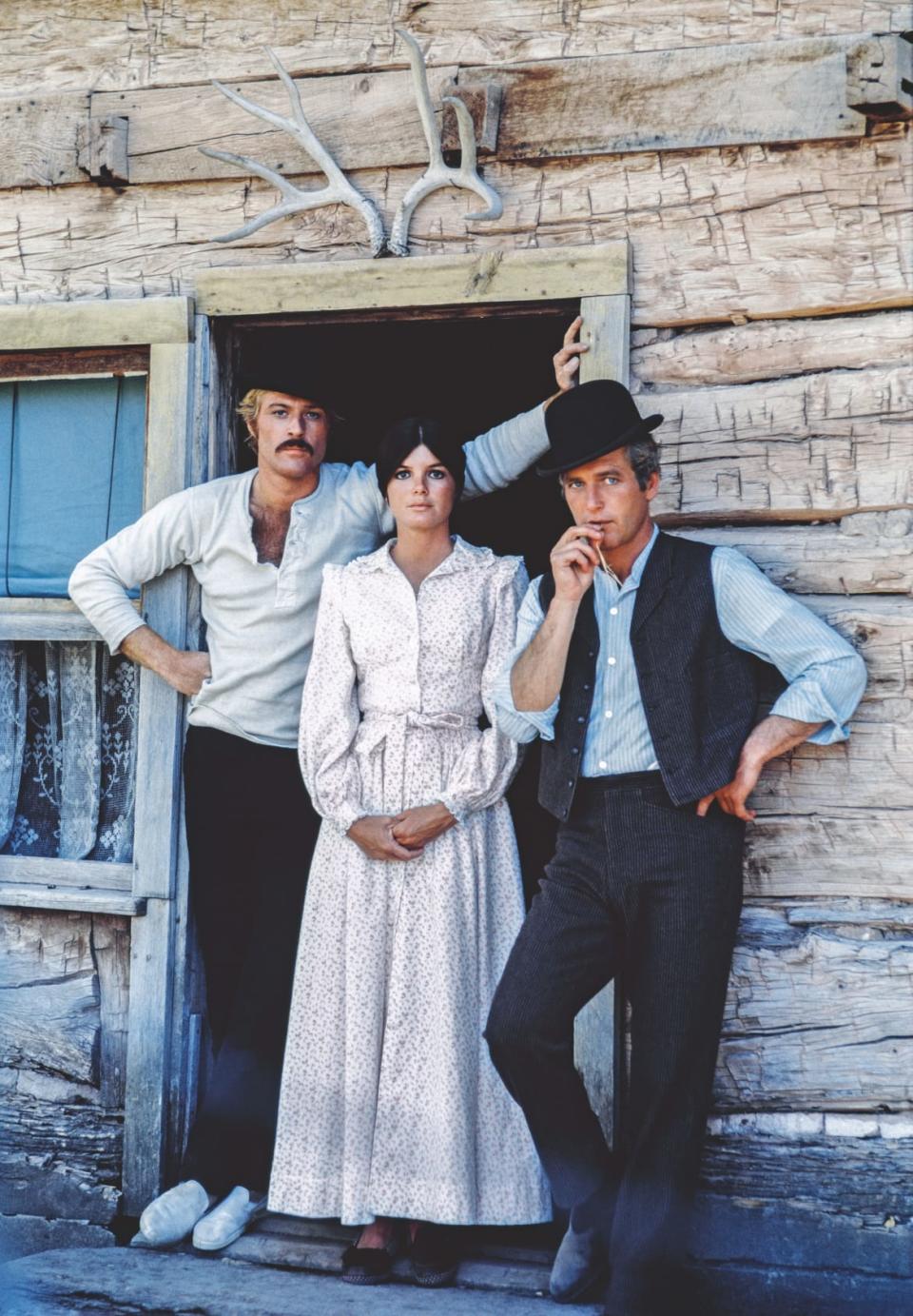 <div class="inline-image__caption"><p>Robert Redford, Katharine Ross and Paul Newman photographed on the set of <em>Butch Cassidy and the Sundance Kid</em> in the desert in Utah, 1968.</p></div> <div class="inline-image__credit">Douglas Kirkland/ACC Art Books</div>