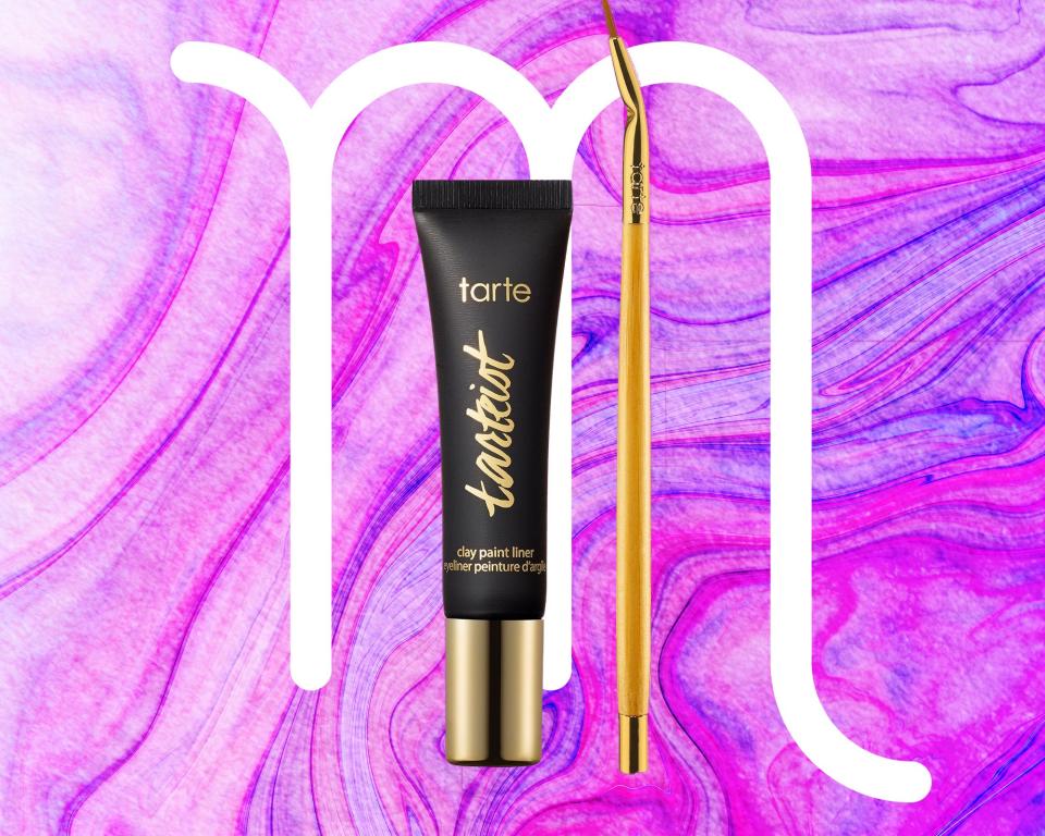 <h1 class="title">Scorpio: Tarte Tarteist Clay Paint Liner in Black</h1><cite class="credit">Courtesy of brand / <em>Allure</em>: Rosemary Donahue</cite>