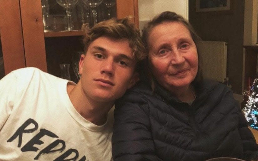 Tennis player Jack Draper and his grandmother Brenda who has Alzheimers