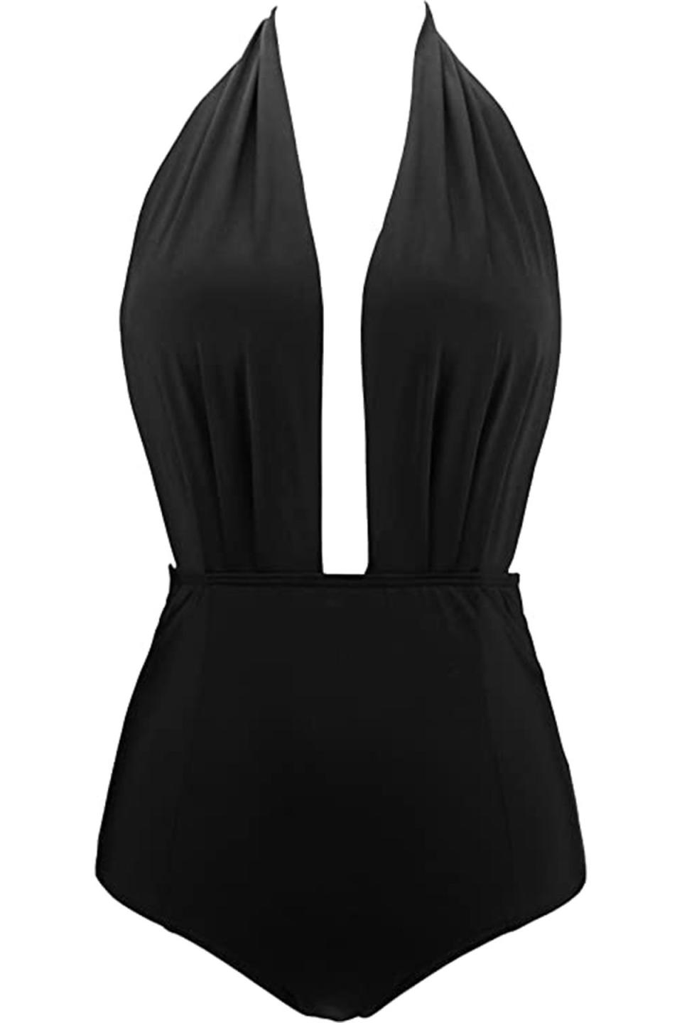 4) Backless One-Piece Swimsuit