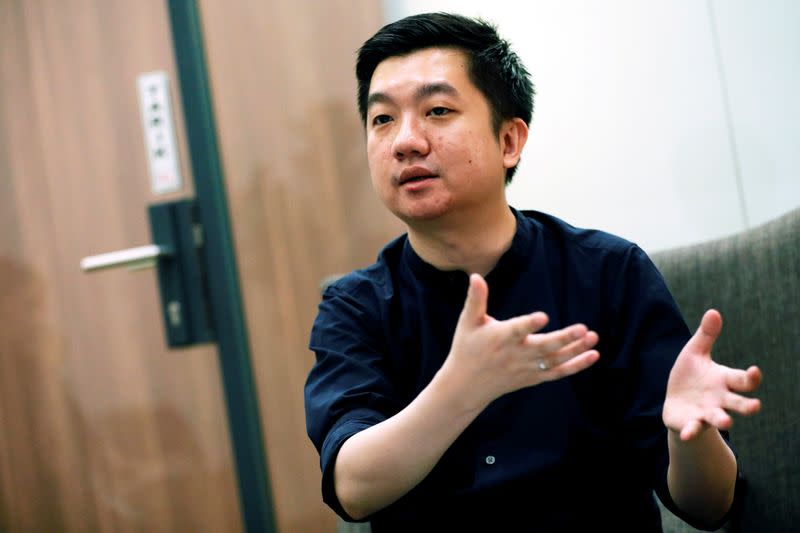 FILE PHOTO: Founder and CEO of Indonesian e-commerce firm Tokopedia, William Tanuwijaya, pictured during an interview at Tokopedia headquarters in Jakarta